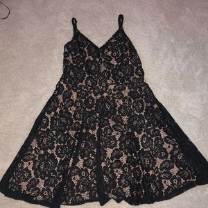 Black lace dress